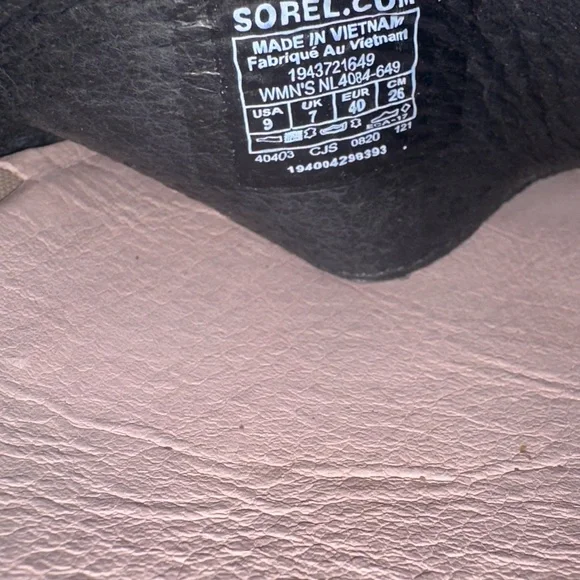 Sorel Black and Cream Strappy Sandals - Picture 4 of 6